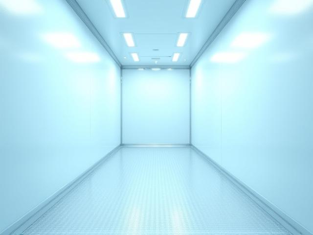 Pristine interior of a clinical-grade refrigerated container